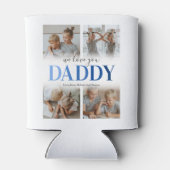 Moderne Vater-FotoCollage Dosenkühler (Rückseite)