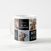 Moderne Vater-FotoCollage Kaffeetasse (Vorderseite Links)
