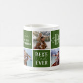 Moderne Vater-Grüne FotoCollage Kaffeetasse (Mittel)