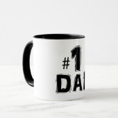 Moderne Vater-Skript-Tasse der Nr.-1 Tasse (Vorderseite Links)