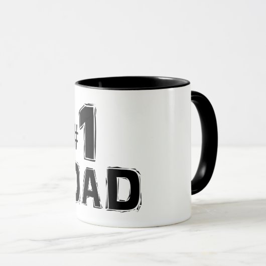 Moderne Vater-Skript-Tasse der Nr.-1 Tasse (VorderseiteRechts)