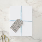 Moderne Vater-Tag-Doodle-Schablone Millennial-Dad Geschenkanhänger (Mit Garn)