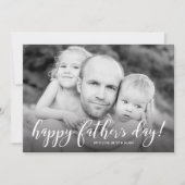 Moderne Vatertagskarte mit 1 Foto Karte (Vorderseite)