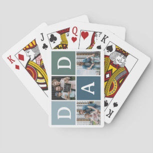 Moderne 'VATI' 3 Foto-Geschenk Spielkarten