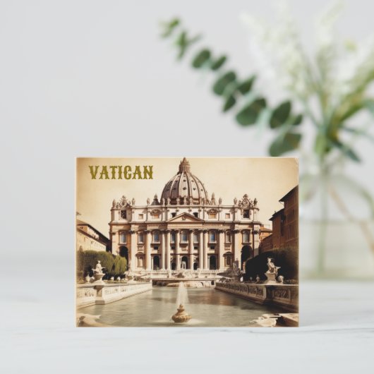 Moderne Vatikanstadt Reisen Vintag Postkarte (Stehend Vorderseite)