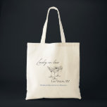Moderne Vegas Bachelorette Tote Tasche<br><div class="desc">"Glück in der Liebe" thematische Taschen, um mit Ihrem Junggeselinnen-Abschied! Diese modernen und eleganten Las Vegas-Designs, die sich an Ihre Wünsche anpassen lassen, sind für perfekte Geschenke für Brautpaare geeignet. Ändern Sie die Farben, den Namen der Braut, den Namen der Stadt, den Stil der Tote-Tasche etc. und machen Sie diese...</div>