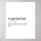 Moderne vegetarische, lustige Typografie, Poster (Vorne)