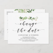 Moderne Vegetation, Datumsänderung, Zurückgestellt Postkarte (Vorne/Hinten)