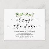 Moderne Vegetation, Datumsänderung, Zurückgestellt Postkarte (Vorderseite)