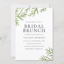 Moderne Vegetation Elegant Bridal Brunch Einladung