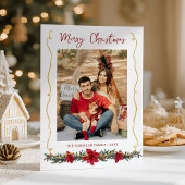 Moderne Vegetation Gold Frohe Weihnachten 1 Foto