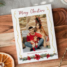 Moderne Vegetation Gold Frohe Weihnachten 1 Foto