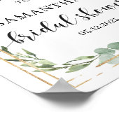 Moderne Vegetation Herzliches Brautparty Poster (Ecke)