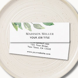 Moderne Vegetation Mini Visitenkarte