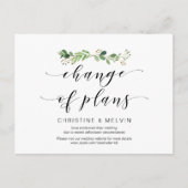 Moderne Vegetation, Planänderung verschoben Postkarte (Vorderseite)