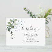 Moderne Vegetation verändern das Datum Hochzeit Re Save The Date (Stehend Vorderseite)