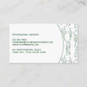 Moderne Vegetation Visitenkarte (Rückseite)