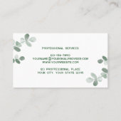 Moderne Vegetation Visitenkarte (Rückseite)