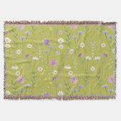 Moderne Vegetation Wasserfarben Rustikale Botanisc Decke (Vorderseite)