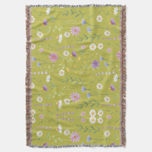 Moderne Vegetation Wasserfarben Rustikale Botanisc Decke (Vorderseite Vertikal)