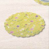 Moderne Vegetation Wasserfarben Rustikale Botanisc Untersetzer (angewinkelt)