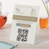 Moderne Venmo-Tipps QR-Code-Schilder | Venmo-Tipps Sockelschild (In Situ)