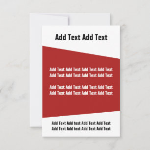 Moderne Veranstaltungen in Rot und Weiß laden ein Einladung