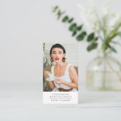 Moderne Veranstaltungsplaner Foto QR Code Social M Visitenkarte (Stehend Vorderseite)