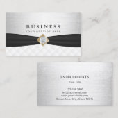 Moderne Veranstaltungsplanung mit schwarzem Band Visitenkarte (Vorne/Hinten)