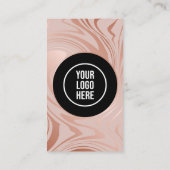 Moderne Verbindung mit QR-Rose in den USA - Gold B Visitenkarte (Rückseite)