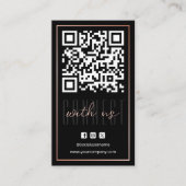 Moderne Verbindung mit QR-Rose in den USA - Gold B Visitenkarte (Vorderseite)