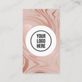 Moderne Verbindung mit QR-Rose Visitenkarte (Rückseite)