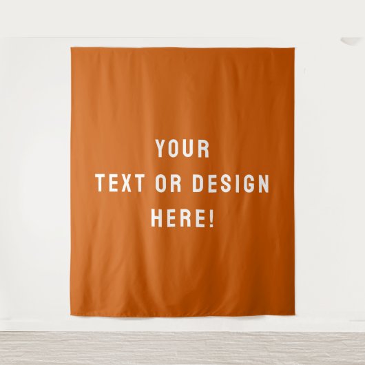 Moderne verbrannte Orange Wandteppich für Home-Dek (Vorderseite)