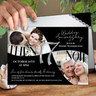 Moderne Verfeinerte 17. Hochzeitstag Einladung