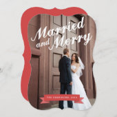 Moderne Verheiratete & gemütliche Ferienwohnung Bi Feiertagskarte (Vorne/Hinten)