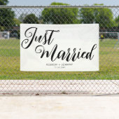 Moderne, verheiratete Hochzeitsempfehlung einfach Banner (Insitu)