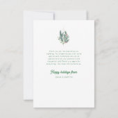 Moderne Verheiratete und fröhliche Hochzeitsankünd Dankeskarte (Rückseite)