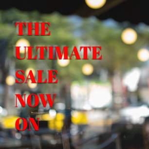 Moderne Verkaufsfensterfolie Fensteraufkleber