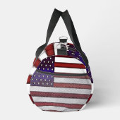 Moderne verkörperte amerikanische Flagge Zippo Lig Duffle Bag (Rechts)