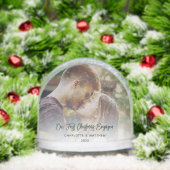 Moderne Verlobte Fotos für die Weihnachtszeit Schneekugeln (Weihnachten)