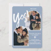 Moderne Verlobung 2 Foto Bogenschiessen Ankündigung (Vorderseite)