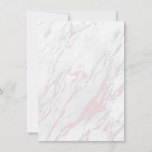 Moderne Verlobung aus rosa und grauem Marmor (Rückseite)