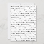 Moderne Verlobung des Herzens Save The Date (Rückseite)