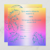 MODERNE VERLOBUNG EINLADUNG (Vorne/Hinten)