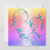 MODERNE VERLOBUNG EINLADUNG (Rückseite)