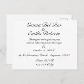 Moderne Verlobung Elegante formale Party Einladung (Vorne/Hinten)