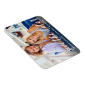 Moderne Verlobung Save the Date Foto Paar Magnet (Rechte Seite)