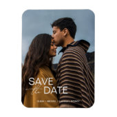 Moderne Verlobung Save the Date Gastgeschenke Hoch Magnet (Vertikal)