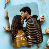 Moderne Verlobung Save the Date Gastgeschenke Hoch Magnet