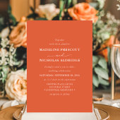 Moderne Verona Sunset Einfaches Foto Hochzeit Einladung